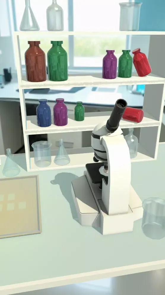Capturas de tela do Microscope Virtual Cells Sim