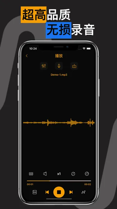 录音机-专业手机录音软件和语音备忘录 스크린샷
