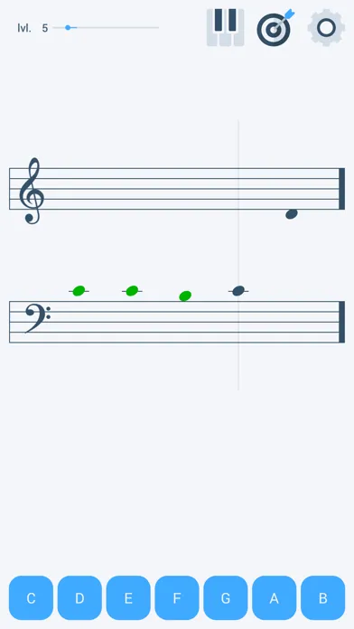 Capturas de tela do Guido - Learn to read notes