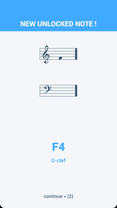 Capturas de tela do Guido - Learn to read notes