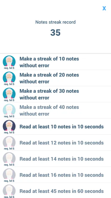 Capturas de tela do Guido - Learn to read notes