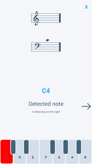Capturas de tela do Guido - Learn to read notes