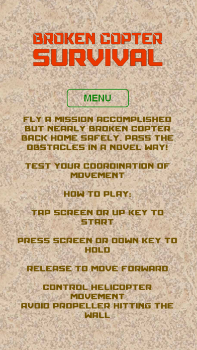 Tangkapan skrin Broken Copter Survival
