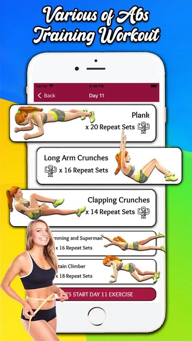 Abs Workout For Girls سکرین شاٹس