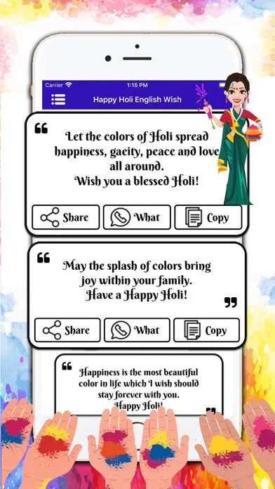 Happy Holi 2021 Holi Wishes Ekran Görüntüleri