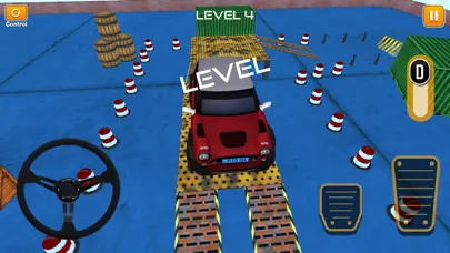 Tangkapan skrin car parking driving 3d school.