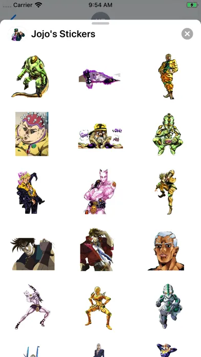Jojo's Stickers 스크린샷
