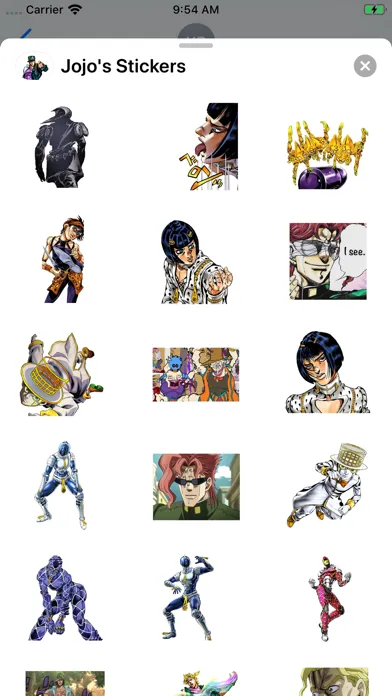 Jojo's Stickers 스크린샷