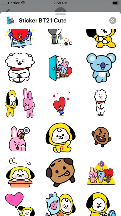 Zrzuty ekranu Sticker BT21 Cute