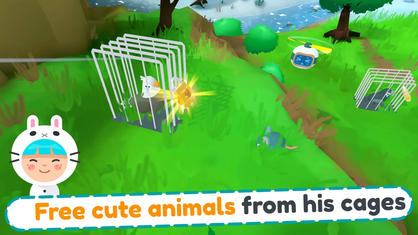 Capturas de tela do Animals to the rescue and care