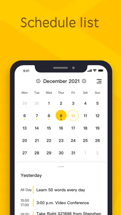 YYNote:todolist&memo&calendar سکرین شاٹس