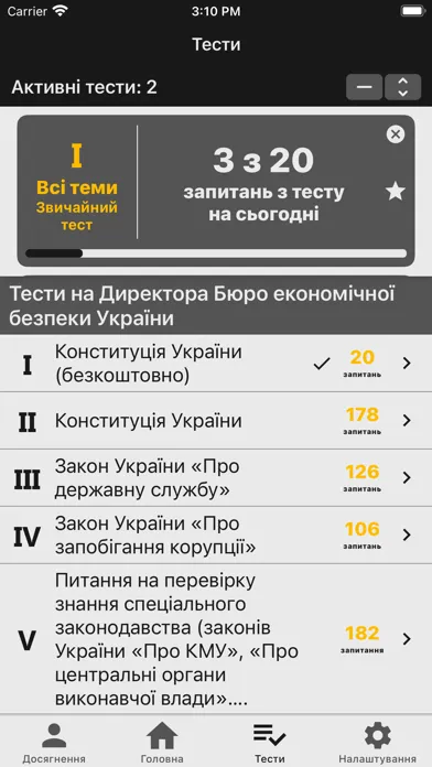 БЕБ Тести для Вступу Ekran Görüntüleri