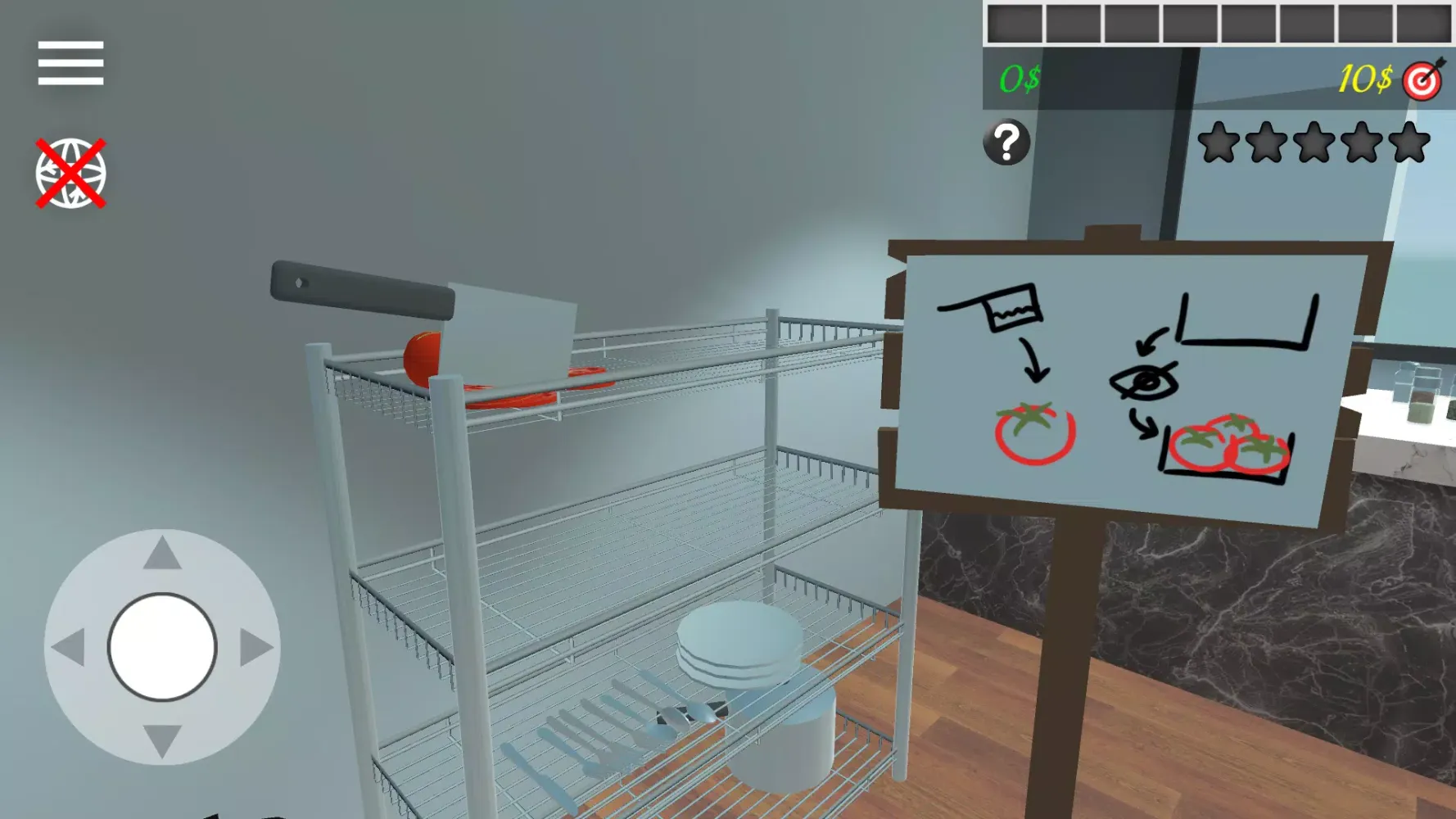 Tangkapan skrin Restaurant Worker Simulator