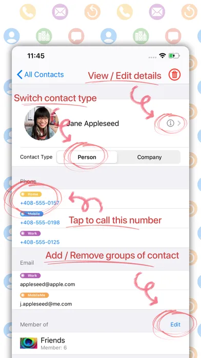 Скриншоты Unified Contacts