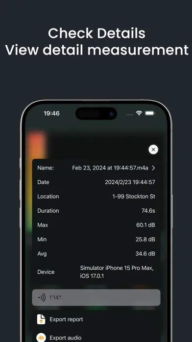 Screenshot di Decibel Meter X