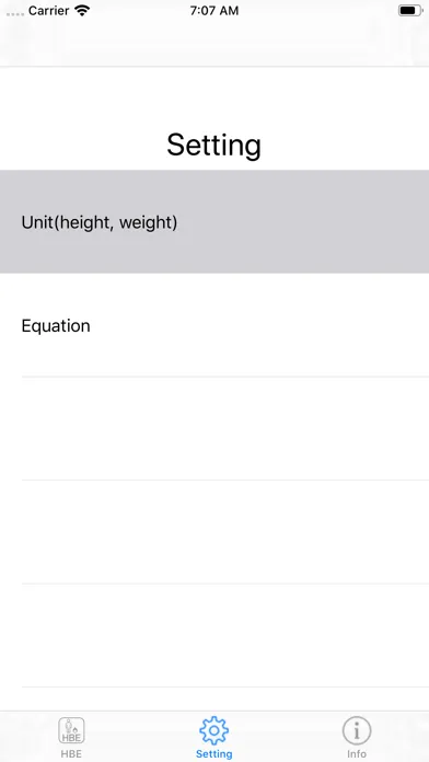 Zrzuty ekranu Harris Benedict Equation