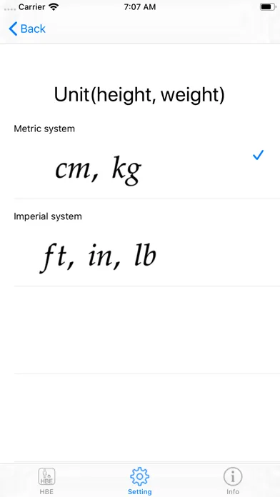 Zrzuty ekranu Harris Benedict Equation
