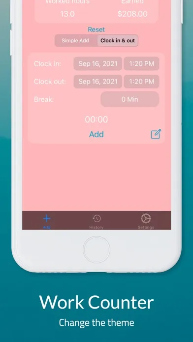 Work Counter: Hours Tracker應用截圖