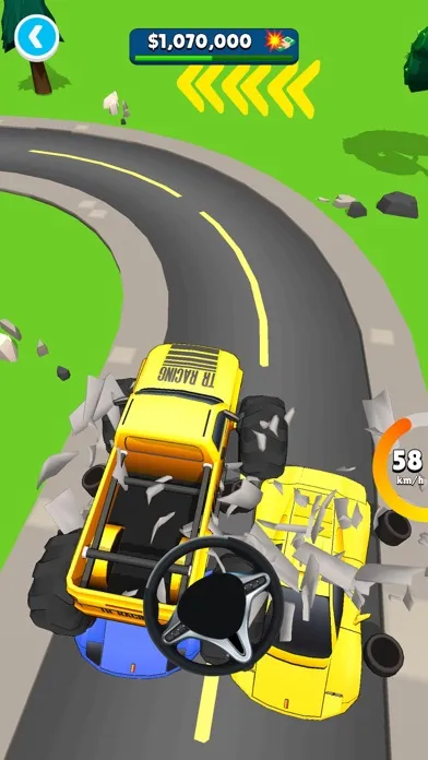 Tangkapan skrin Monster Truck Rampage 3D!