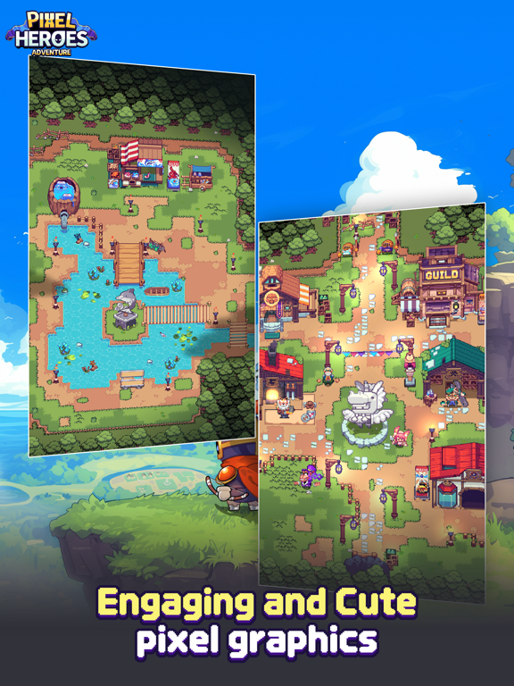Capturas de tela do Pixel Heroes Adventure : MMO iPad 