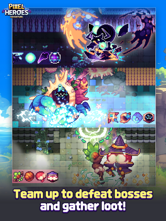Capturas de tela do Pixel Heroes Adventure : MMO iPad 