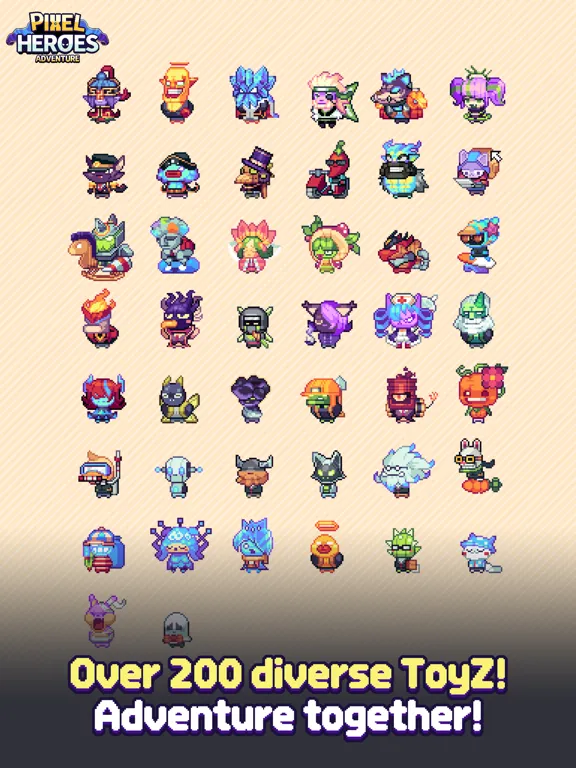 Pixel Heroes Adventure : MMO iPad  Screenshots