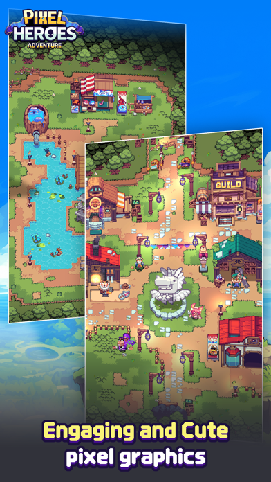 Capturas de tela do Pixel Heroes Adventure : MMO