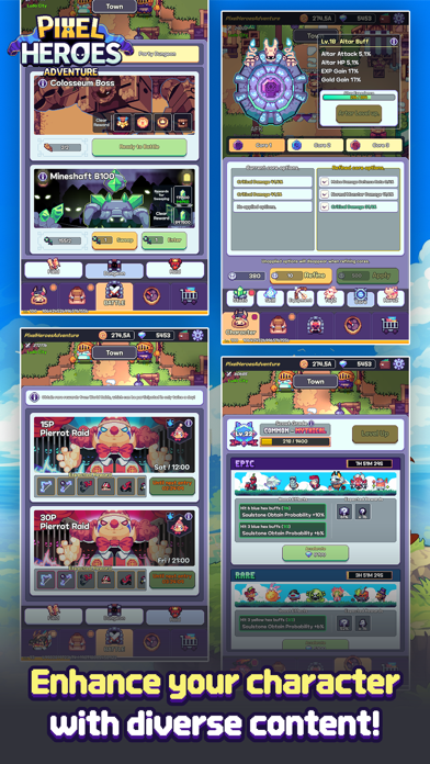 Capturas de tela do Pixel Heroes Adventure : MMO