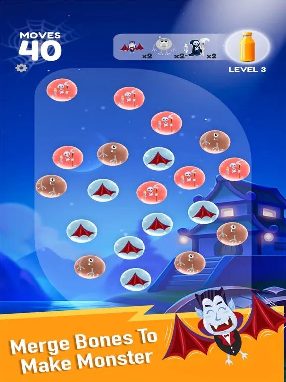 Tangkapan layar Bubble Monster Merge Evolution iPad 