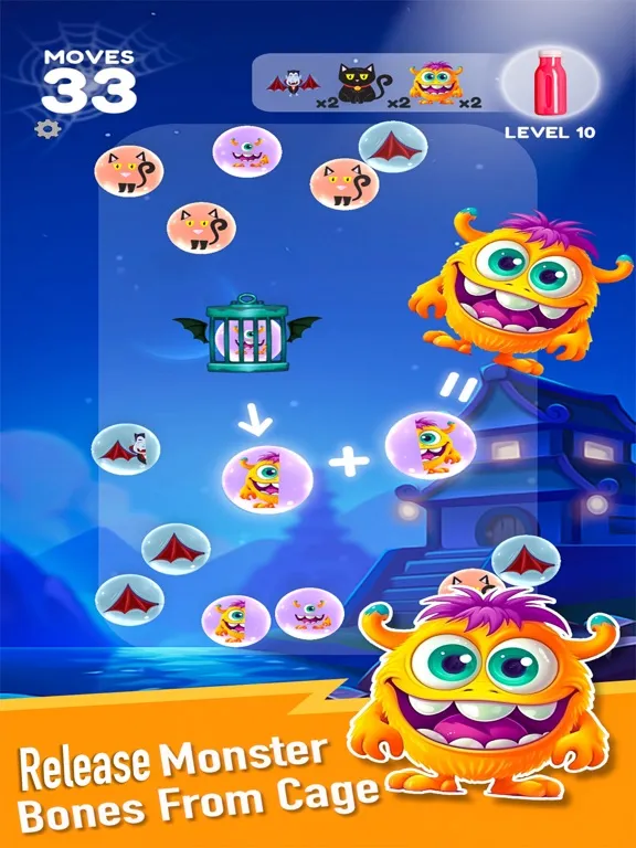 Tangkapan layar Bubble Monster Merge Evolution iPad 