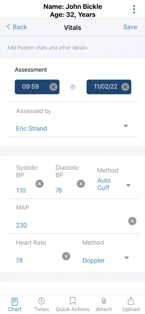 ZOLL emsCharts NOW Screenshots