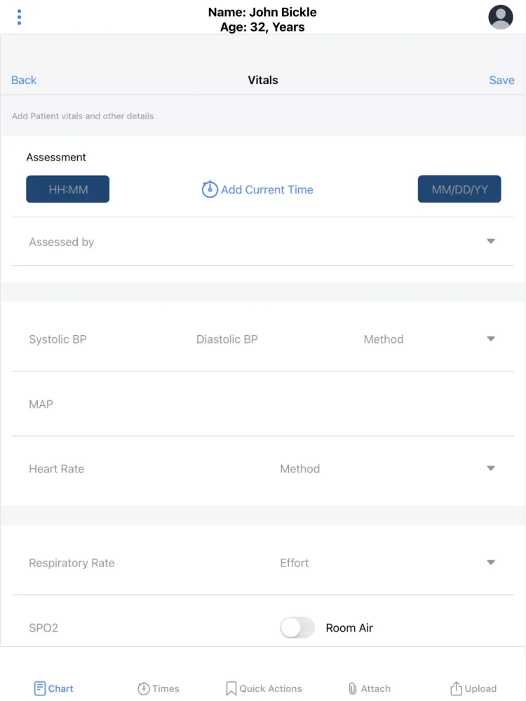 ZOLL emsCharts NOW Screenshots