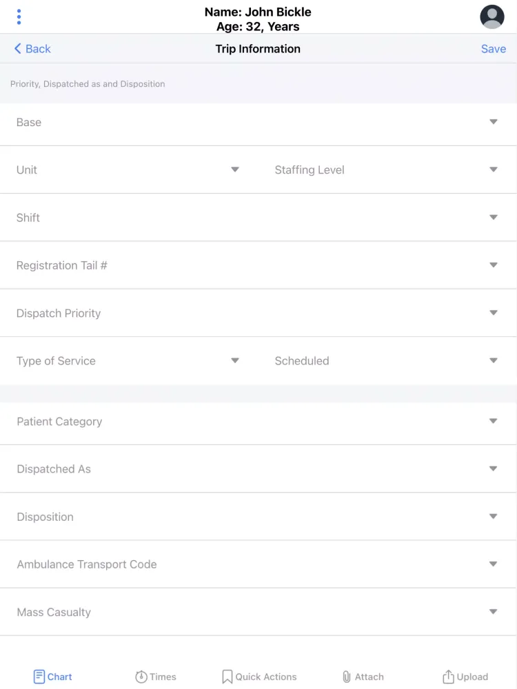 ZOLL emsCharts NOW Screenshots