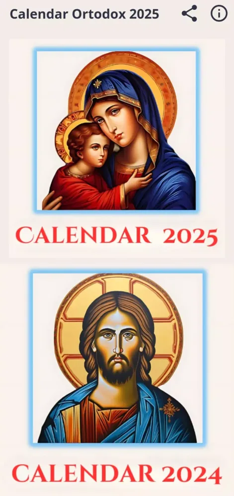 Calendar Creştin Ortodox 2025 Screenshots