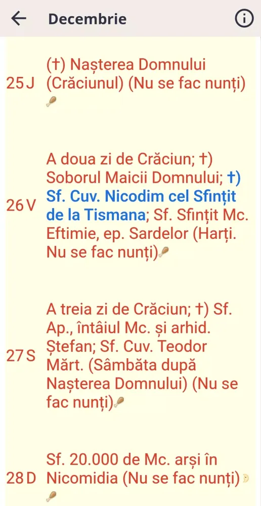 Calendar Creştin Ortodox 2025 Screenshots