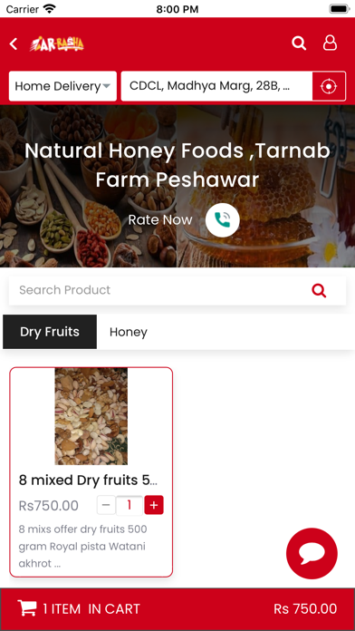 Screenshot di Zar Rasha - Online Food