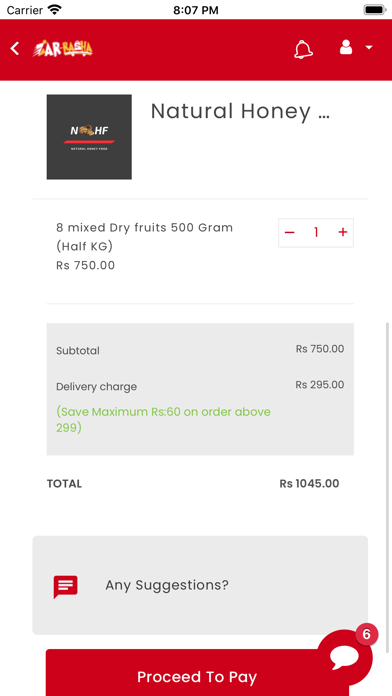 Screenshot di Zar Rasha - Online Food