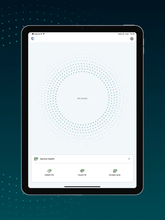 Tangkapan skrin Executive Threat Protection iPad 