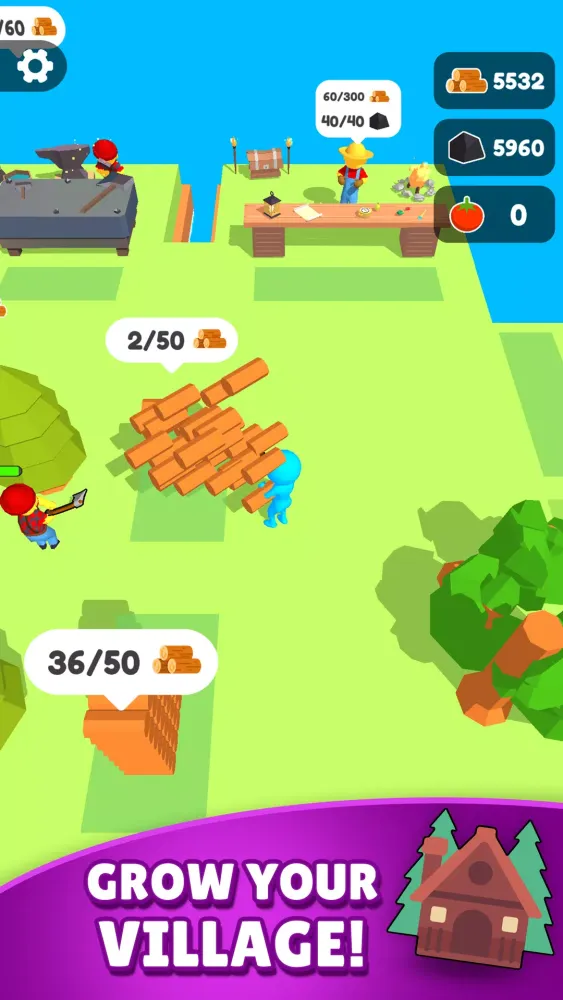 Lumber Farm Wood Carving Idle Screenshots