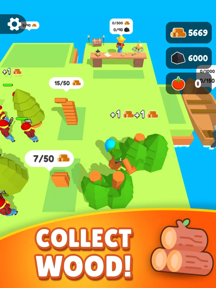 Lumber Farm Wood Carving Idle Screenshots