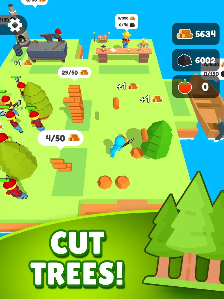 Lumber Farm Wood Carving Idle Screenshots