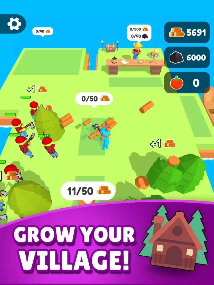 Lumber Farm Wood Carving Idle Screenshots