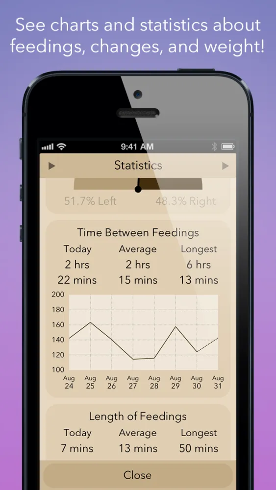 Nursing Notebook - Breastfeeding Timer سکرین شاٹس