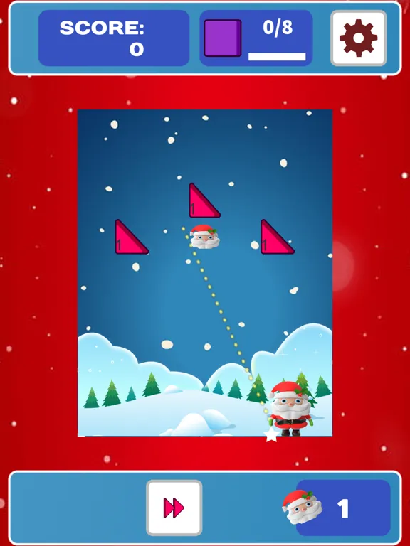 Brick Breaker Santa iPad  Screenshots