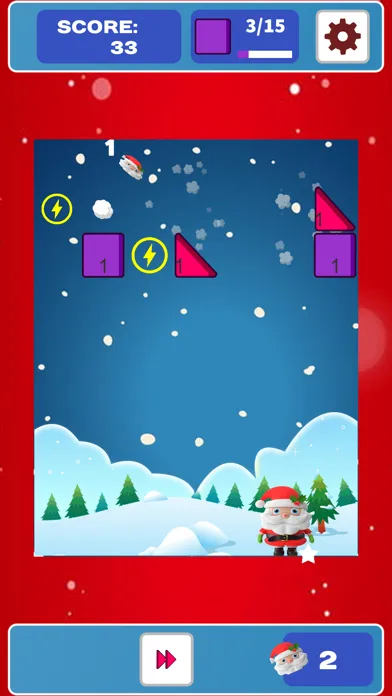 Brick Breaker Santa Screenshots