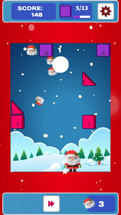 Brick Breaker Santa Screenshots