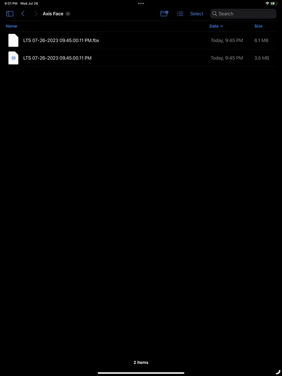 Zrzuty ekranu Axis Face iPad 