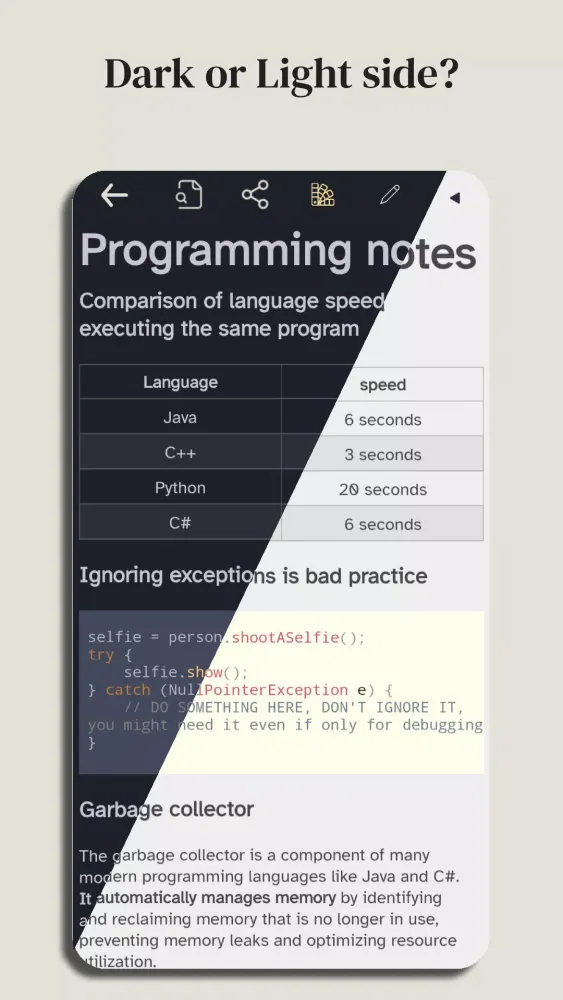 Capturas de pantalla de Markdown editor - PocketMark