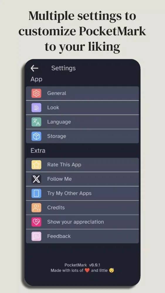 Capturas de pantalla de Markdown editor - PocketMark