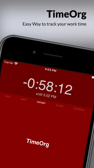 Capturas de tela do TimeOrg